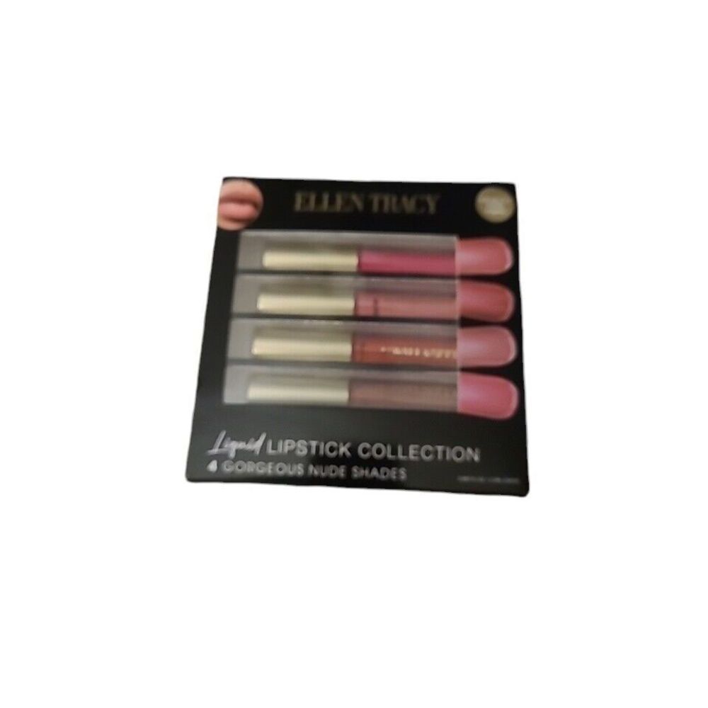 Ellen Tracy‎ Liquid Lipstick Collection 4 Gorgeous Nude Shades